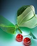 pic for Glass Green Butterfly